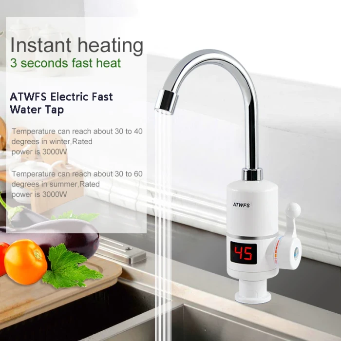 Instant Hot Water Heater Digital Tap