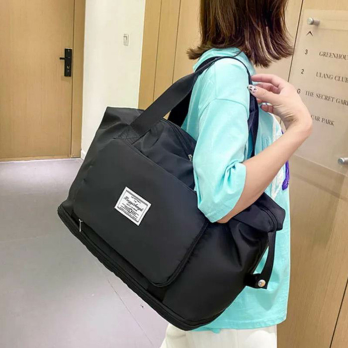 3 In 1 Large Capacity Foldable Travel Bag (Black)